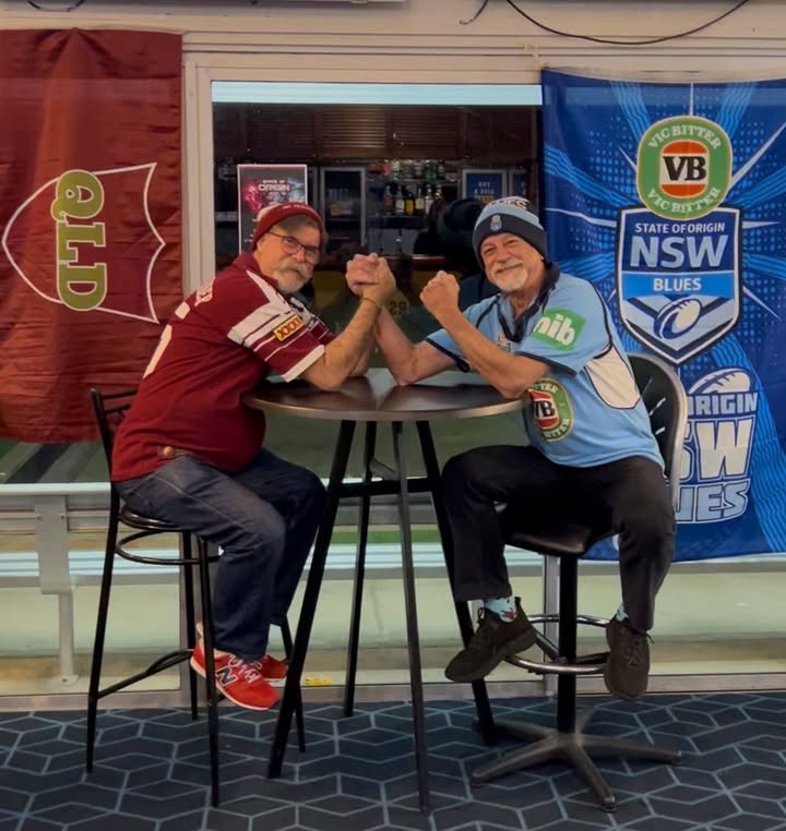 Featured image for “Game on Watch the game down at the club with pizza from our kitchen and plenty of locals supporting their team. #StateofOrigin #Maroons”