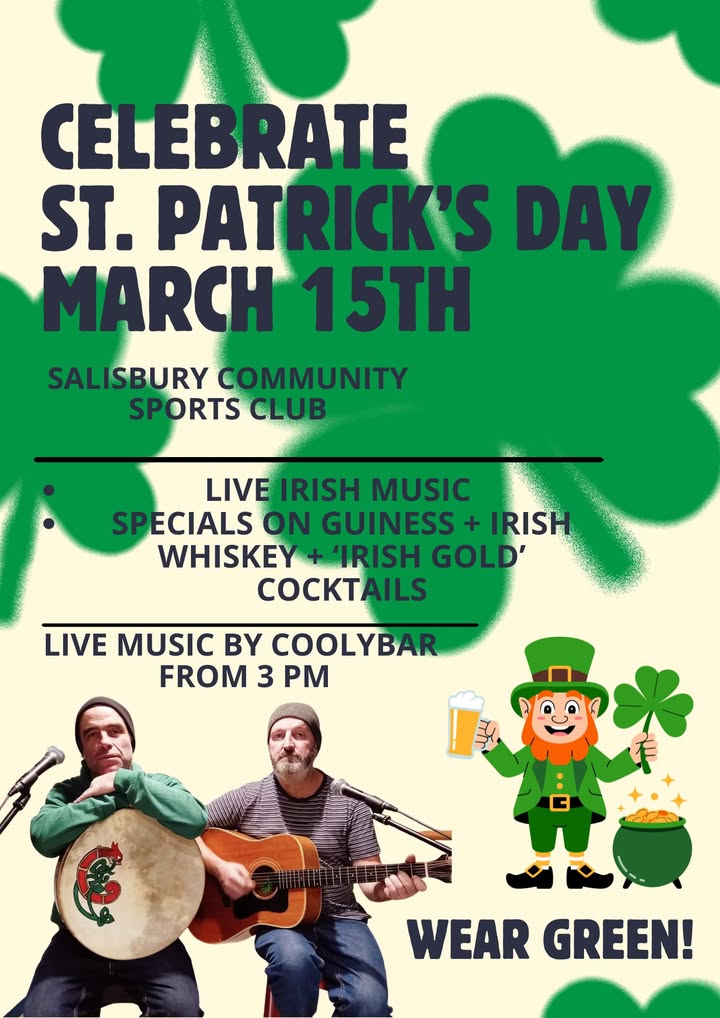 Featured image for “Join us for our St. Patrick’s Day Celebration this Sunday, 15 March!”