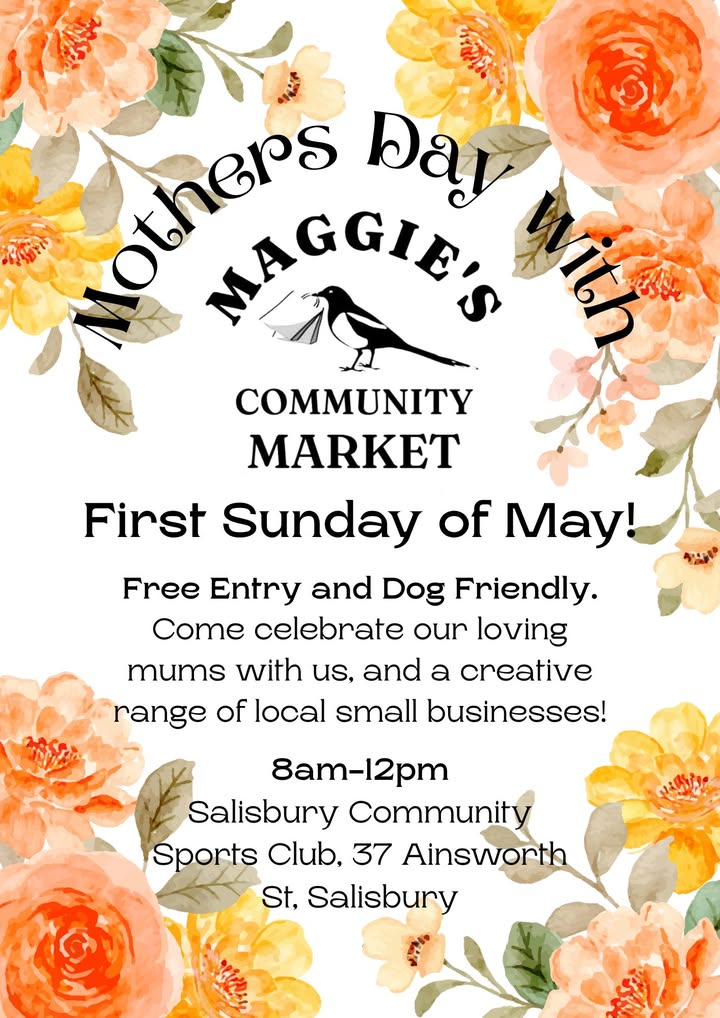 Featured image for “Maggie’s Community Market Mother’s Day at Salisbury Sports”